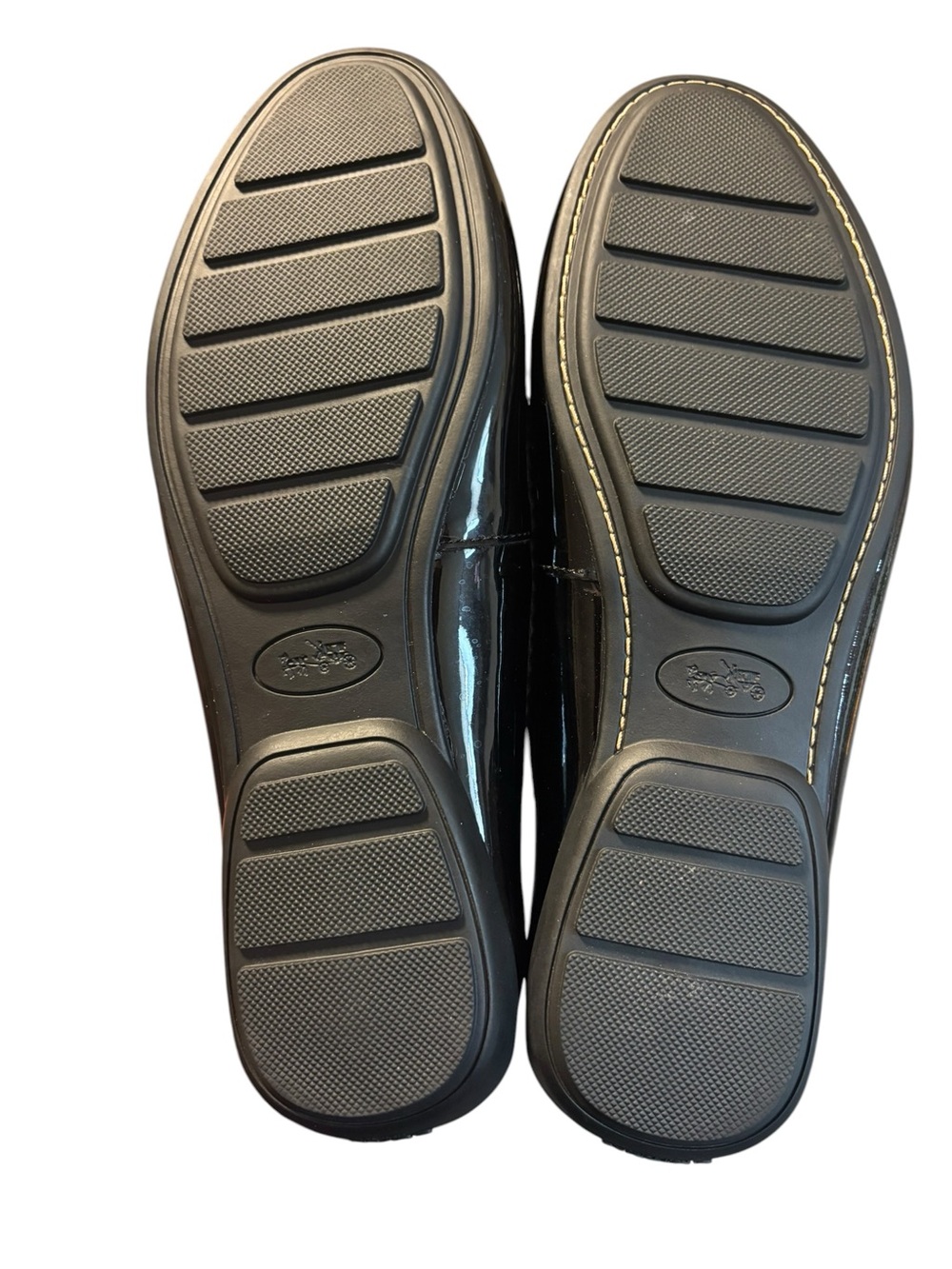 Coach loafers Odette black patent leather flats size 8.5 US women’s - Picture 8 of 10